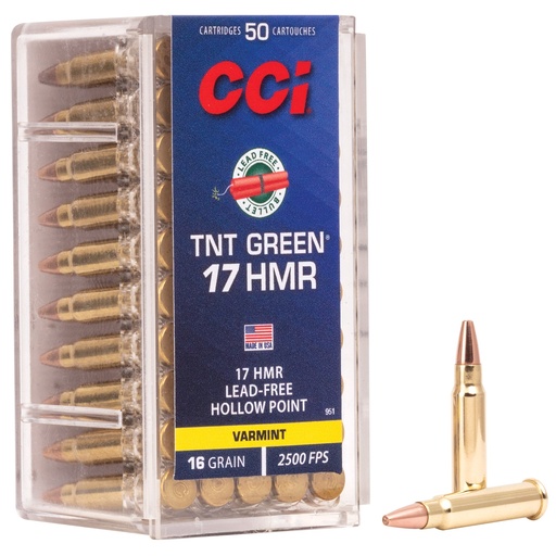 [CCI951] CCI 17HMR 16GR TNT GREEN 50/2000