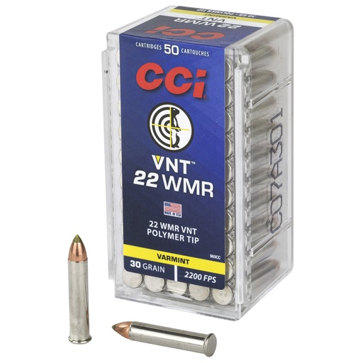 [CCI969CC] CCI 22WMR 30GR VARMINT TIP 50/2000