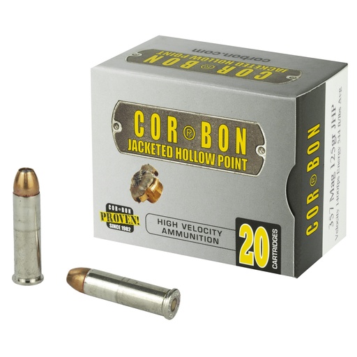 [COR357125] CORBON 357MAG 125GR JHP 20/500