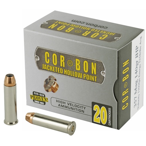 [COR357140] CORBON 357MAG 140GR JHP 20/500