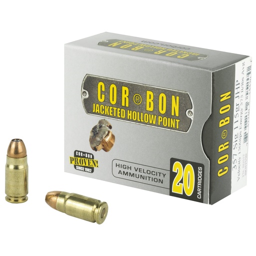 [COR357SIG115] CORBON 357SIG 115GR JHP 20/500