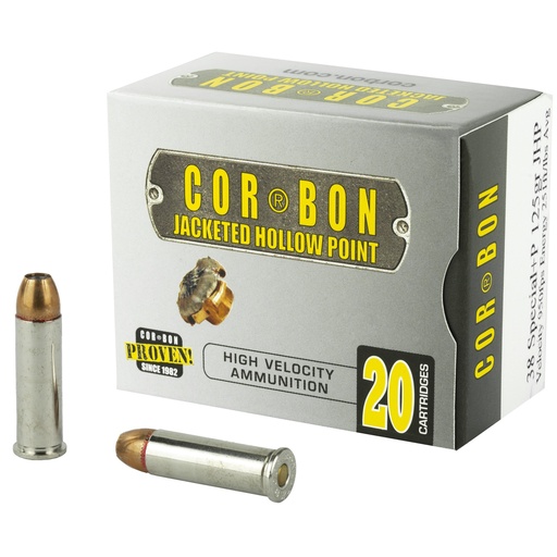 [COR38125] CORBON 38SPL+P 125GR JHP 20/500