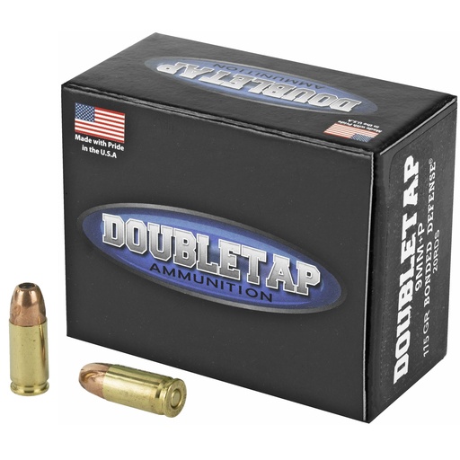 [DBT9MM115BD] DBLTAP 9MM+P 115GR JHP 20/1000