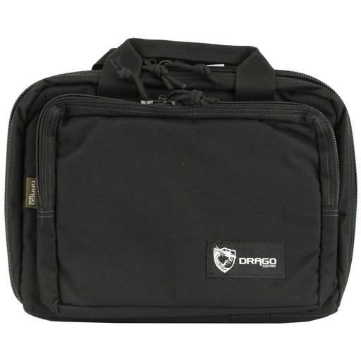 [DRA12-315BL] DRAGO GEAR DOUBLE PISTOL CASE BLK