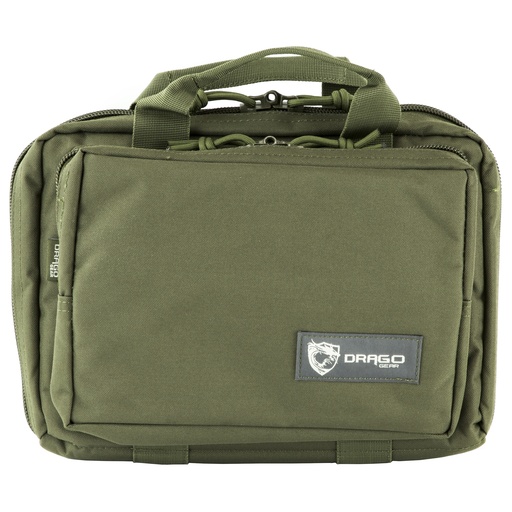 [DRA12-315GR] DRAGO GEAR DOUBLE PISTOL CASE GRN