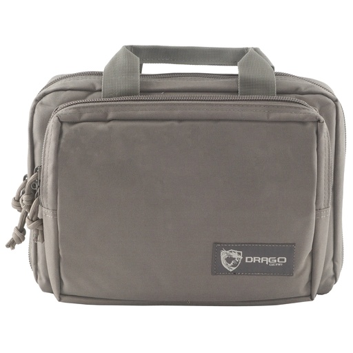 [DRA12-315GY] DRAGO GEAR DOUBLE PISTOL CASE GRAY