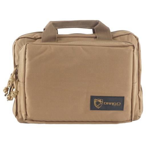 [DRA12-315TN] DRAGO GEAR DOUBLE PISTOL CASE TAN