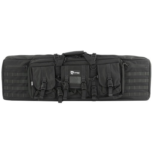 [DRA12-323BL] DRAGO GEAR 42" DOUBLE GUN CASE BLK