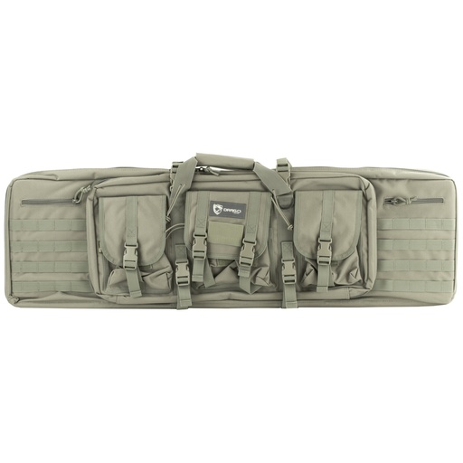 [DRA12-323GY] DRAGO GEAR 42" DOUBLE GUN CASE GRY