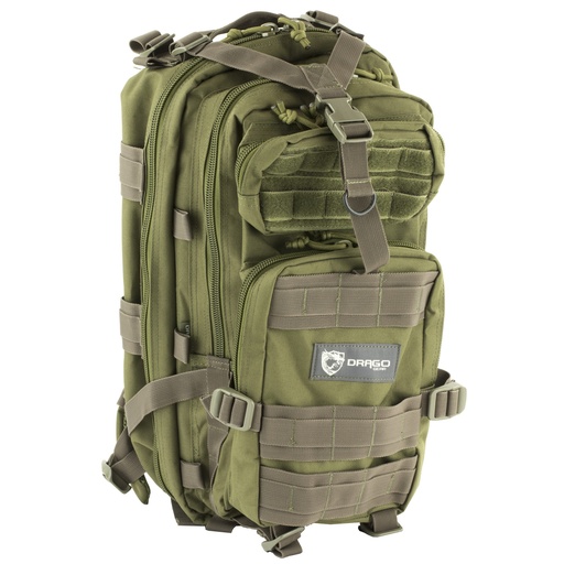 [DRA14-301GR] DRAGO GEAR TRACKER BACKPACK GRN