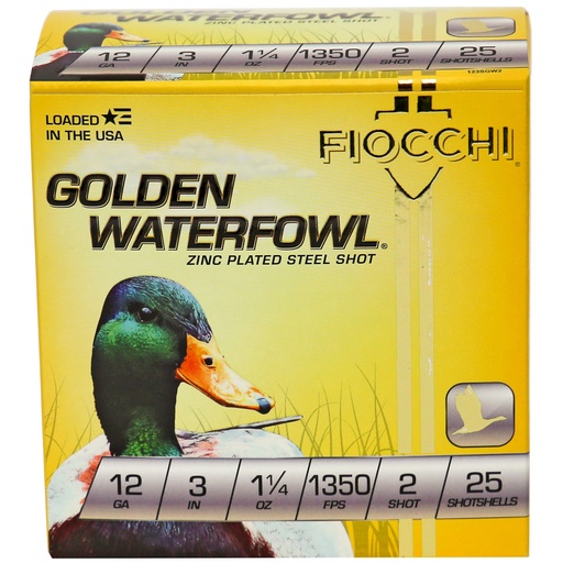 [F123SGW2] FIOCCHI 12GA #2 GOLDEN 25/250