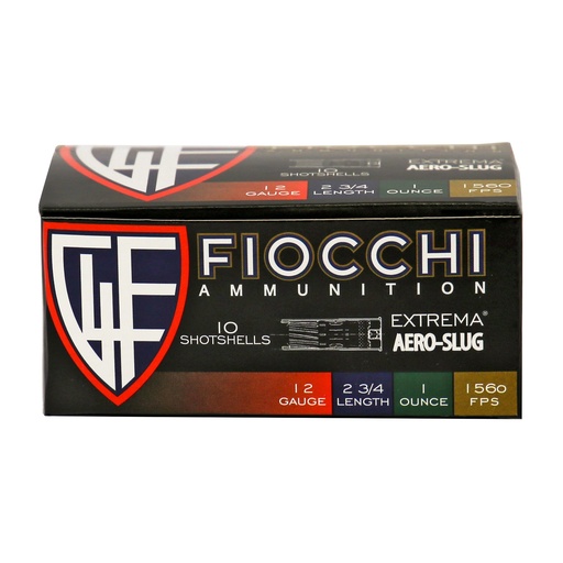 [F12SLUG] FIOCCHI 12GA AERO SLUG HV 10/250