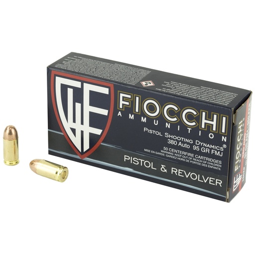 [F380AP] FIOCCHI 380ACP 95GR FMJ 50/1000