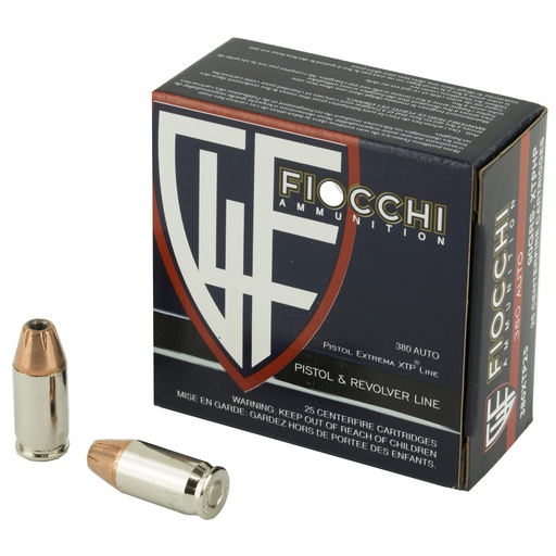 [F380XTP25] FIOCCHI 380ACP 90GR XTP 25/500