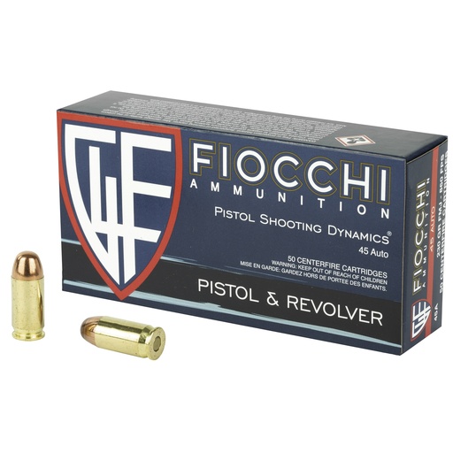 [F45A500] FIOCCHI 45ACP 230GR FMJ 50/500