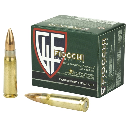 [F762SOVA] FIOCCHI 7.62X39 FMJ 124GR 20/1000