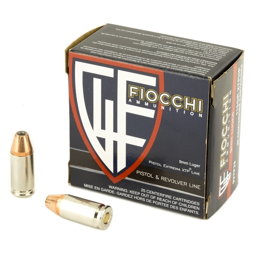 [F9XTP25] FIOCCHI 9MM 115GR XTP 25/500