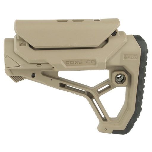 [FABFX-GLCORECPT] FAB DEF AR15 STOCK W/CHEEK REST TAN