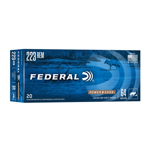 [FE223L] FED PWRSHK 223REM 64 GR SP 20/200