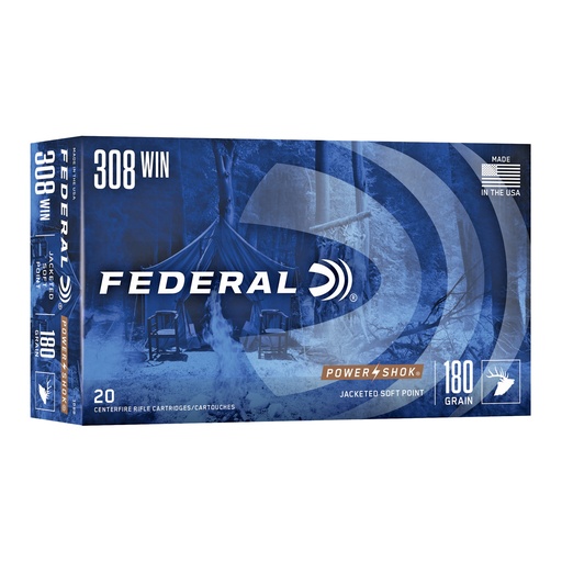 [FE308B] FED PWRSHK 308WN 180GR SP 20/200