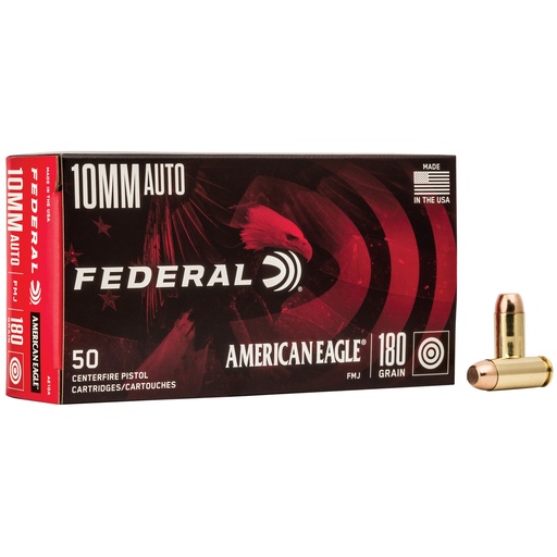 [FEAE10ABX] FED AM EAGLE 10MM 180GR FMJ 50/1000