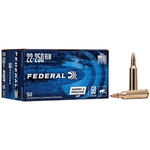 [FEAE2225050VP] FED AM EAGLE V&P 22-250 50GR 50/250