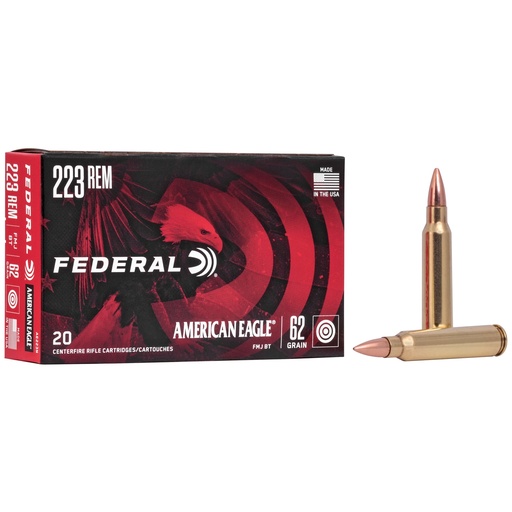 [FEAE223N] FED AM EAGLE 223 REM 62GR FMJ 20/500