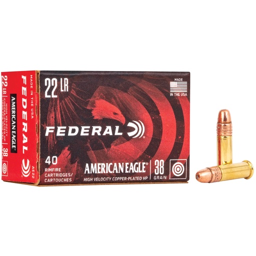 [FEAE22BX] FED AM EAGLE 22LR HV HP 40/4000