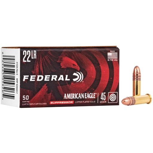 [FEAE22SUP1] FED AE SUPPRESSOR 22LR 45GR FMJ 50/