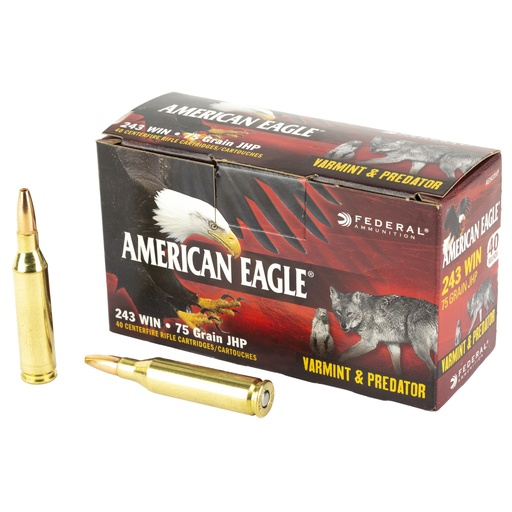 [FEAE24375VP] FED AM EAGLE V&P 243WIN 75GR 40/200