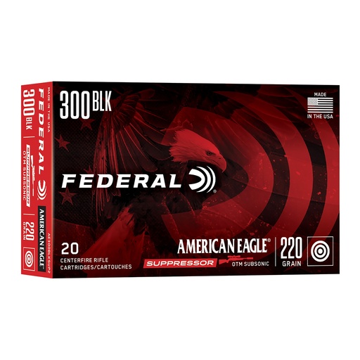 [FEAE300BLKSUP2] FED AE SUPPRESSOR 300BLK 220GR OT 20