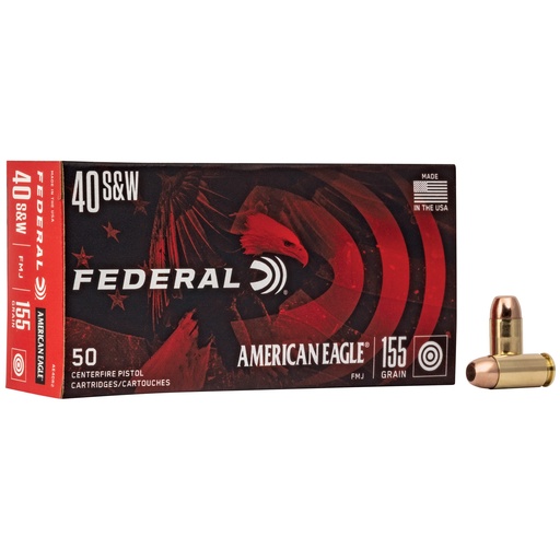 [FEAE40R2] FED AM EAGLE 40S&W 155GR FMJ 50/1000