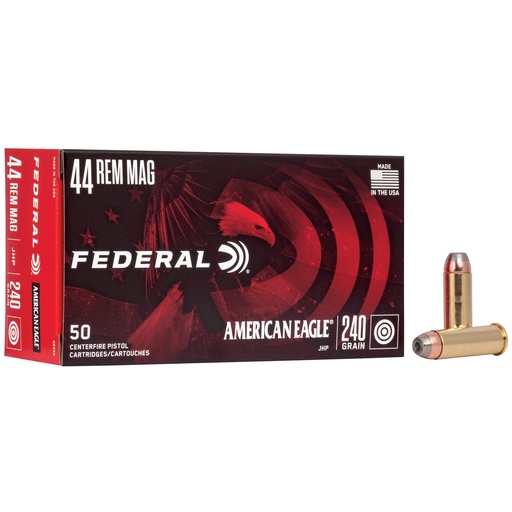 [FEAE44ABX] FED AM EAGLE 44MAG 240GR JHP 50/1000