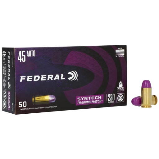 [FEAE45SJ2] FED SYNTECH 45ACP 230GR TSJ 50/500