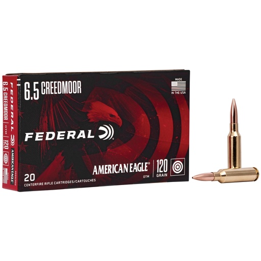 [FEAE65CRD2] FED AM EAGLE 6.5CRD 120GR OTM 20/200