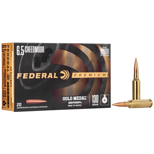 [FEGM65CRDBH130] FED GOLD MDL 6.5CREED 130GR BERG 20