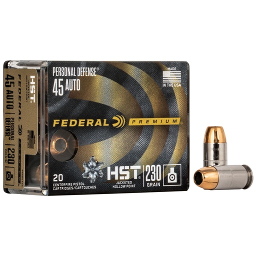 [FEP45HST2S] FED PRM HST 45ACP 230GR JHP 20/200