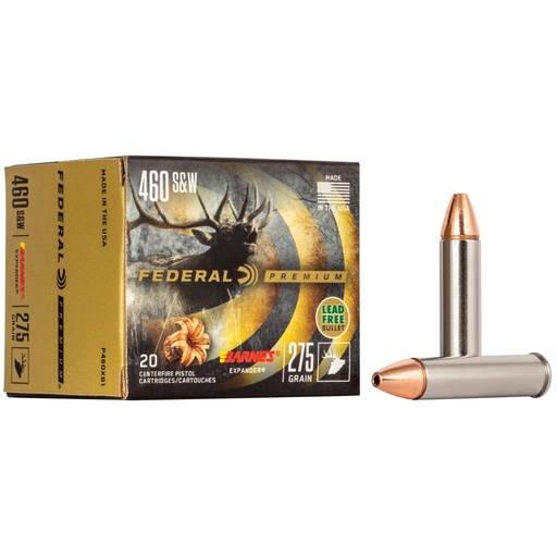 [FEP460XB1] FED PRM 460S&W 275GR BRNS EXP 20/200