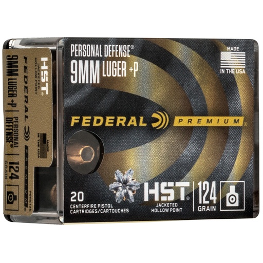 [FEP9HST3S] FED PRM PD 9MM HST 124GR JHP 20/200