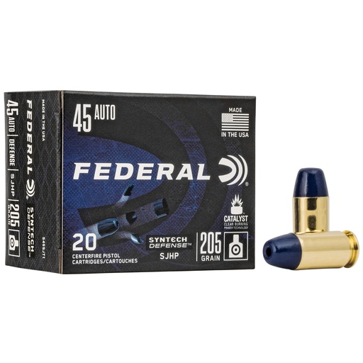 [FES45SJT1] FED SYN DEF 45ACP 205GR SJHP 20/200