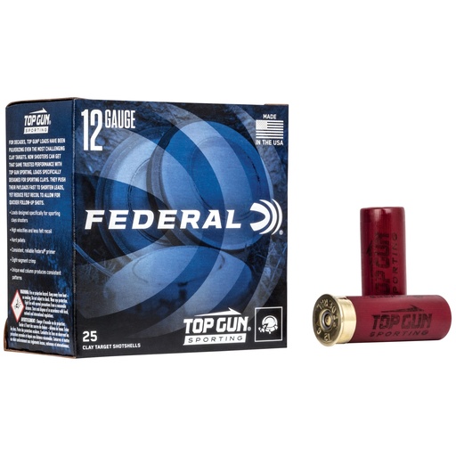 [FETGSF12875] FED TOP GUN 12GA 2.75" #7.5 1 OZ 25/