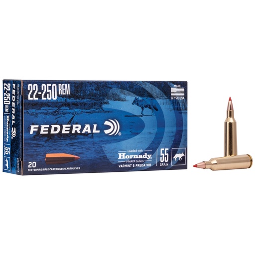 [FEV22250VM2] FED V&P 22-250REM 55GR V-MAX 20/200