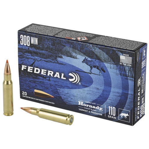 [FEV308VM110] FED V&P 308WIN 110GR HRNDY V-MAX 20/