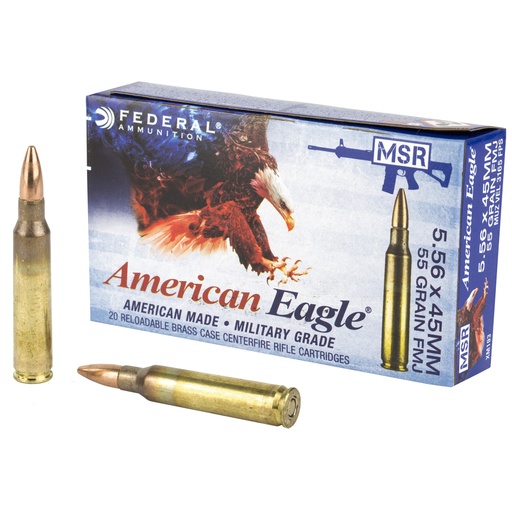 [FEXM193X] FED AM EAGLE 556 55GR FMJ BT 20/500