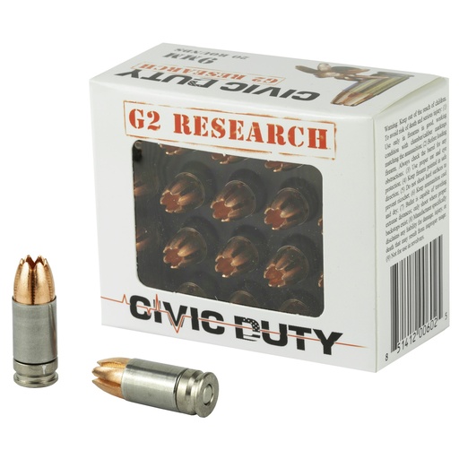 [G206025] G2R CIVIC DUTY 9MM 100GR 20/500