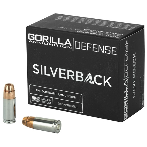 [GASB9135SD] GORILLA SLVRBCK 9MM 135GR 20/200