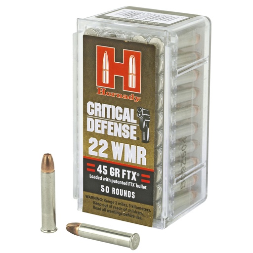 [H83200] HRNDY CD 22WMR 45GR FTX 50/2000