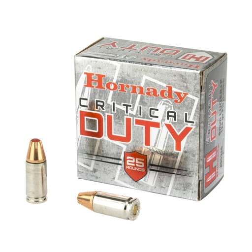 [H90216] HRNDY 9MM+P 124GR CRT DUTY 25/250