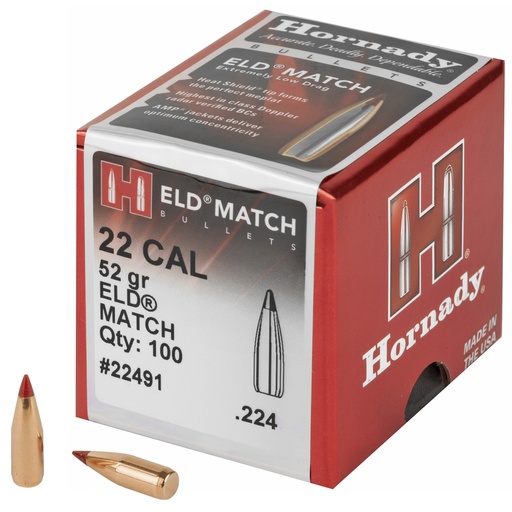 [HRB22491] HRNDY ELD-M 22CAL .224 52GR 100CT