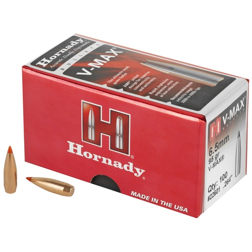 [HRB22601] HRNDY V-MAX 6.5MM .264 95GR 100CT